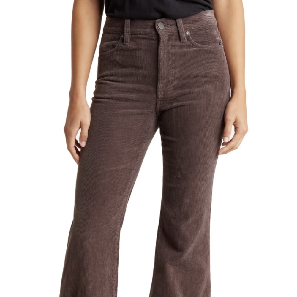 Alice and Olivia Beautiful High Rise Bell Bottom Corduroy Pants - Retail $350